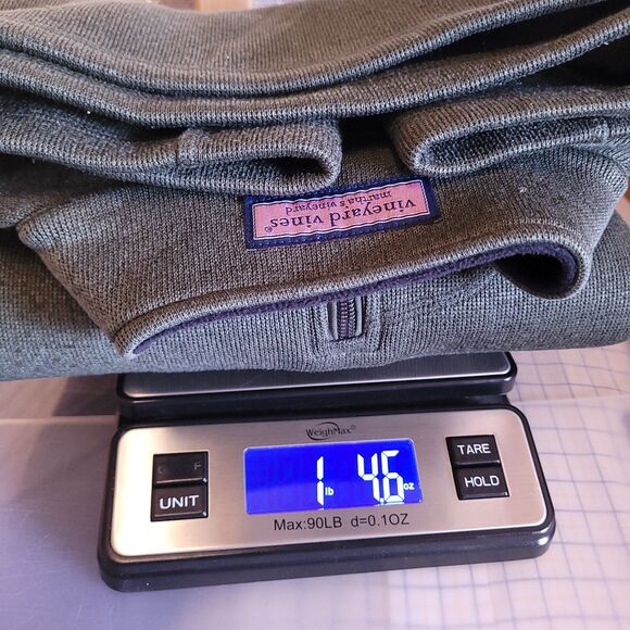 Vineyard Vines Mountain Sweater Mens Large Green Fleece 1/4 Zip Pullover - Picture 12 of 12